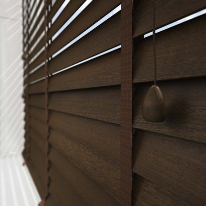 GB Pure Wood Wenge with Tapes Wooden Venetian Blind