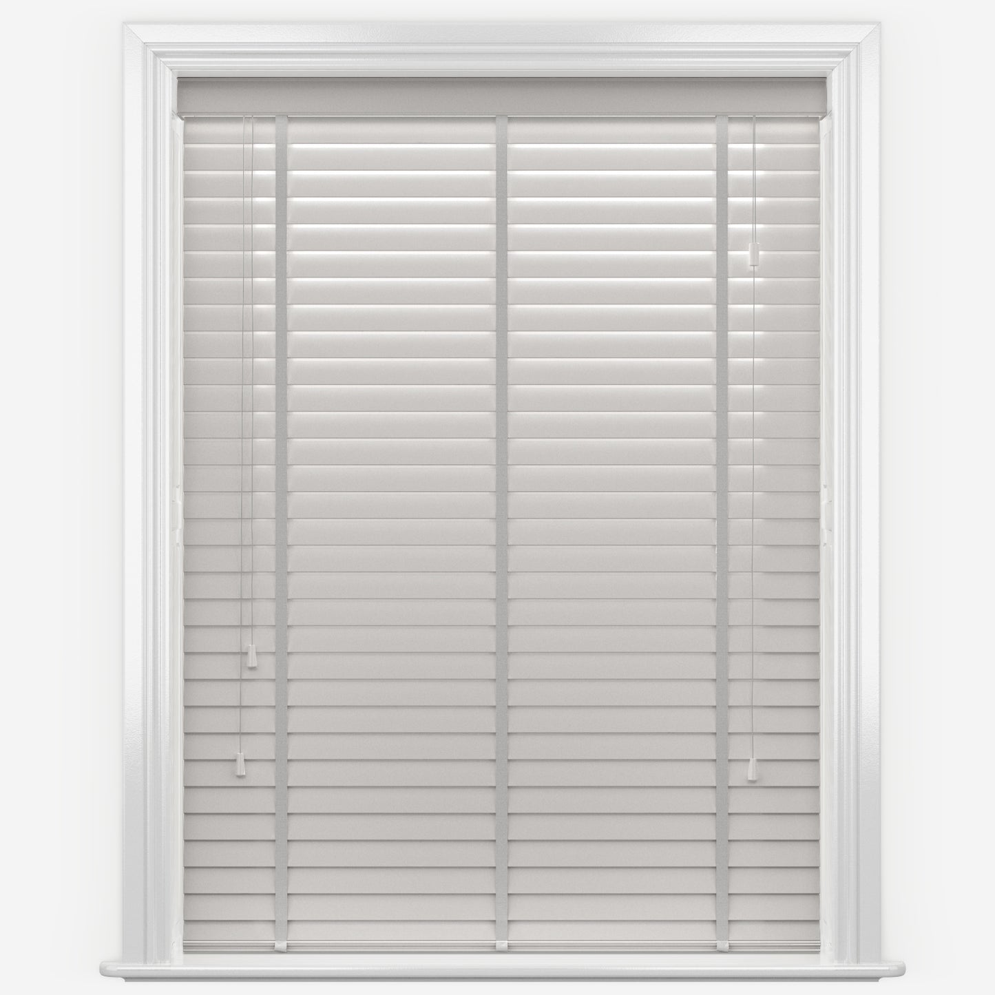 GB Pure Wood Pebble Grey with Tapes Wooden Venetian Blind