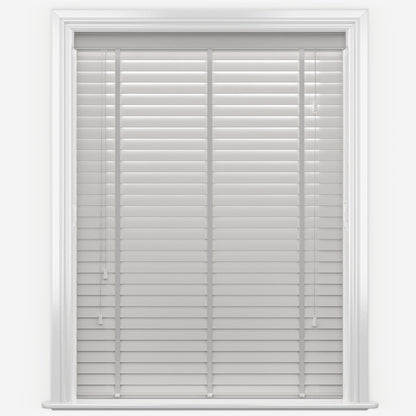 GB Pure Wood Pebble Grey with Tapes Wooden Venetian Blind