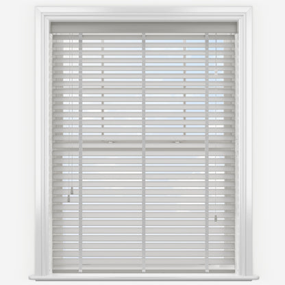 GB Pure Wood Pebble Grey with Tapes Wooden Venetian Blind