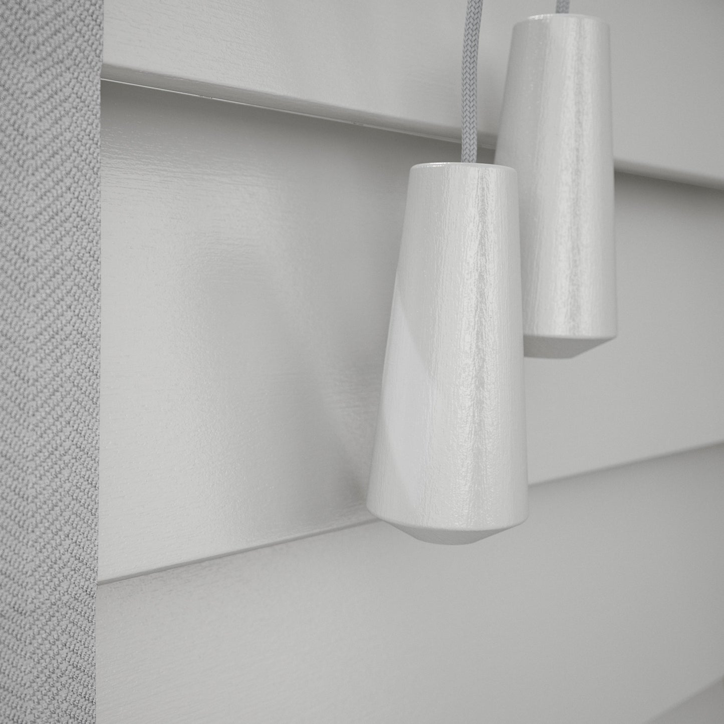 GB Pure Wood Pebble Grey with Tapes Wooden Venetian Blind