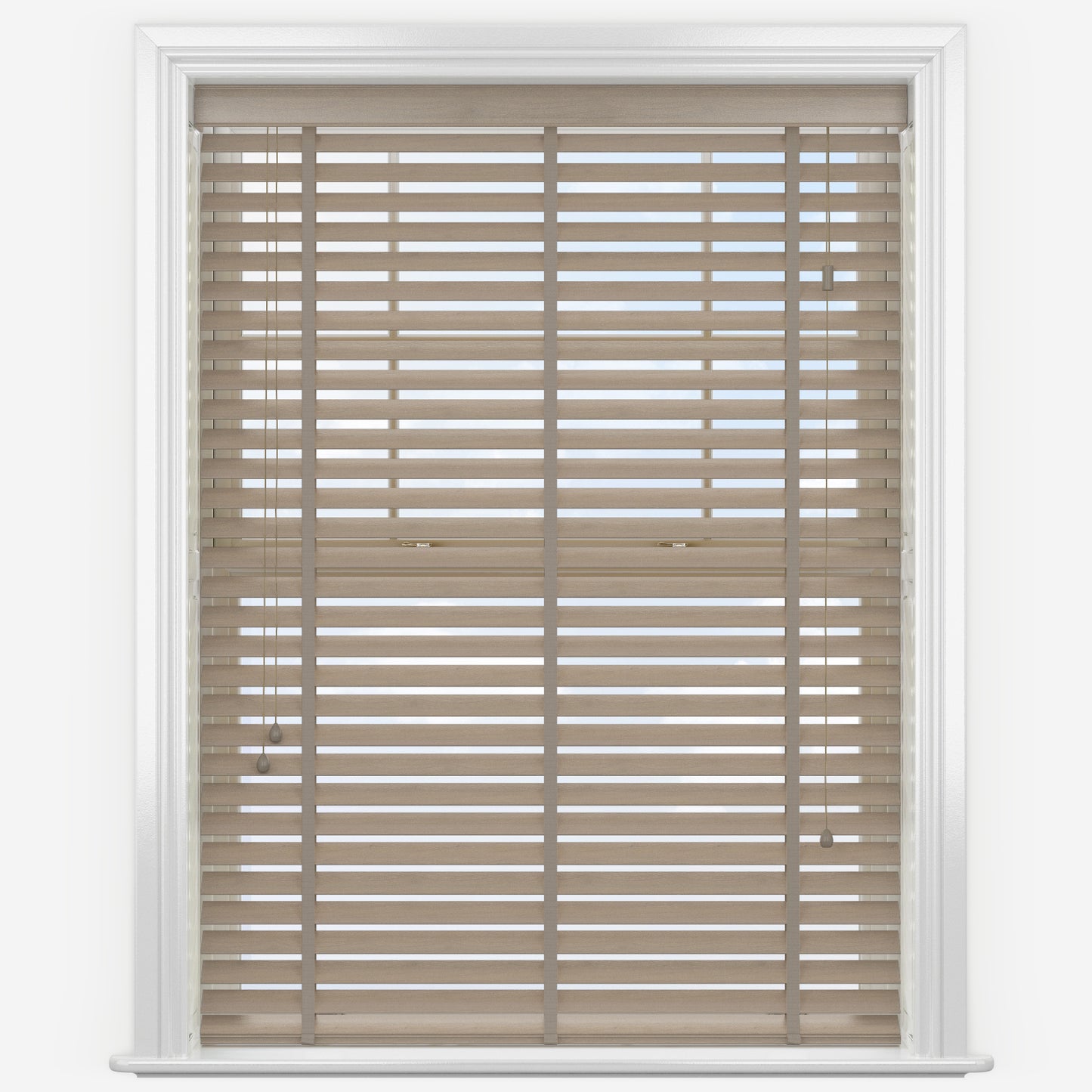 GB Pure Wood Silver Birch with Tapes Wooden Venetian Blind