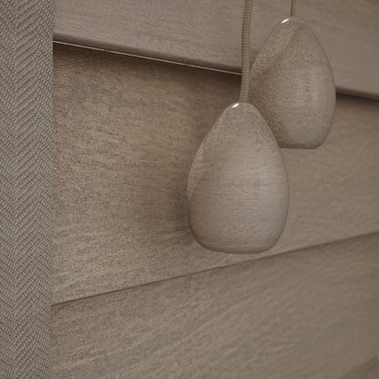 GB Pure Wood Silver Birch with Tapes Wooden Venetian Blind