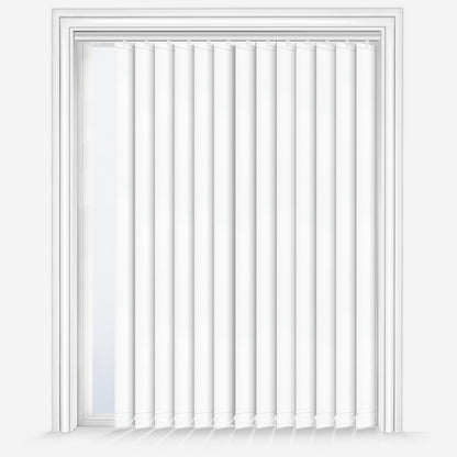 United Luxor White Vertical Blind