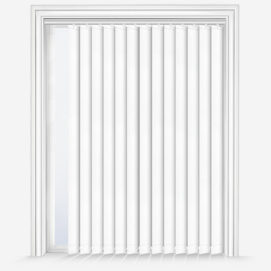 United Luxor White Vertical Blind