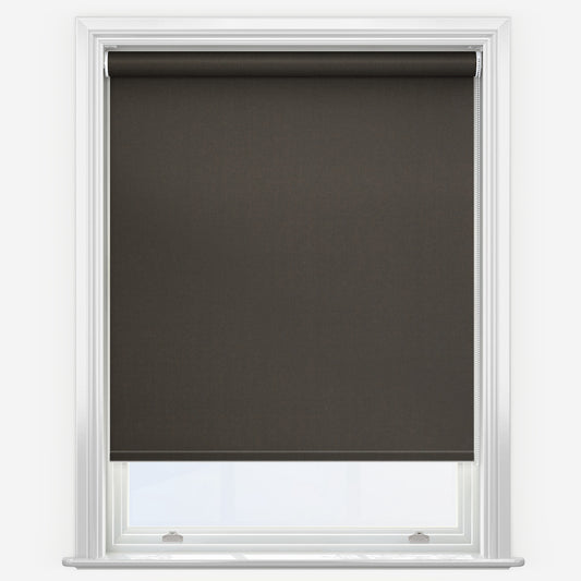 GB Fusion Blackout Brown Roller Blind