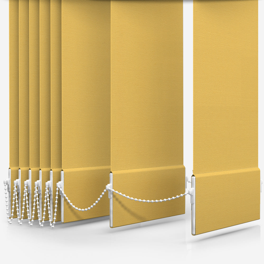 GB Fusion Blackout Daffodil Yellow Vertical Blind