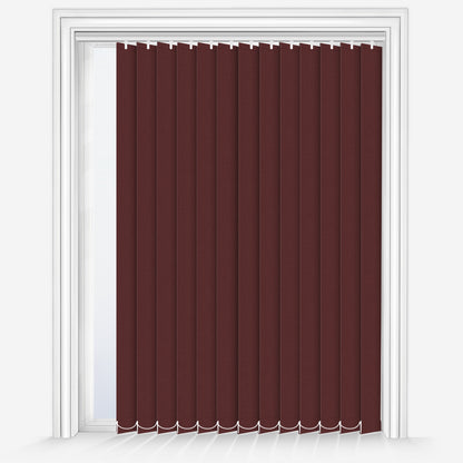 GB Fusion Merlot Red Vertical Blind