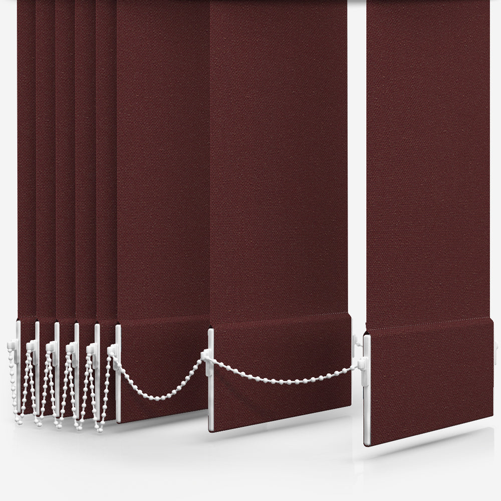 GB Fusion Merlot Red Vertical Blind