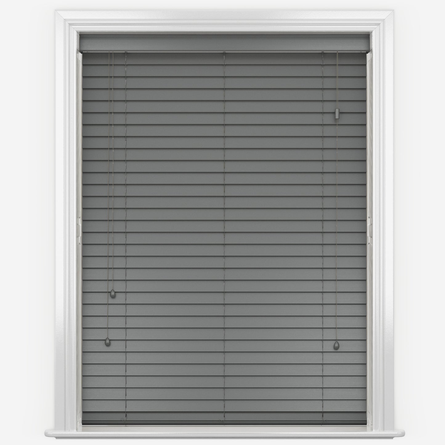 GB Pure Wood Slate Grey Wooden Venetian Blind