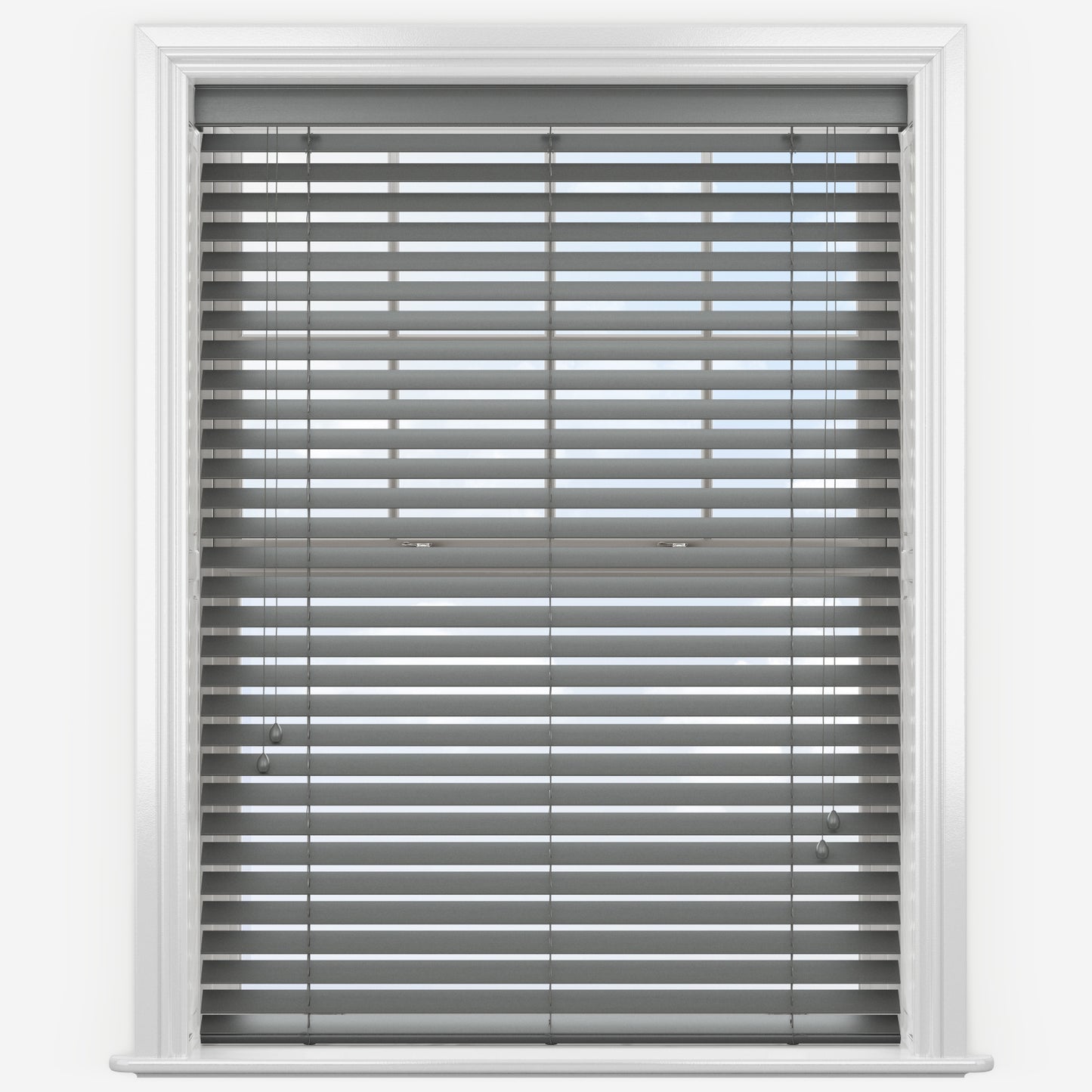 GB Pure Wood Slate Grey Wooden Venetian Blind