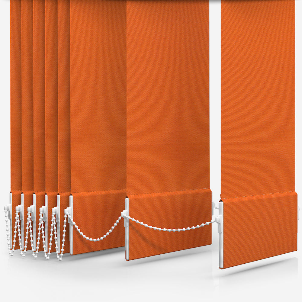 GB Iris Blackout Orange Vertical Blind
