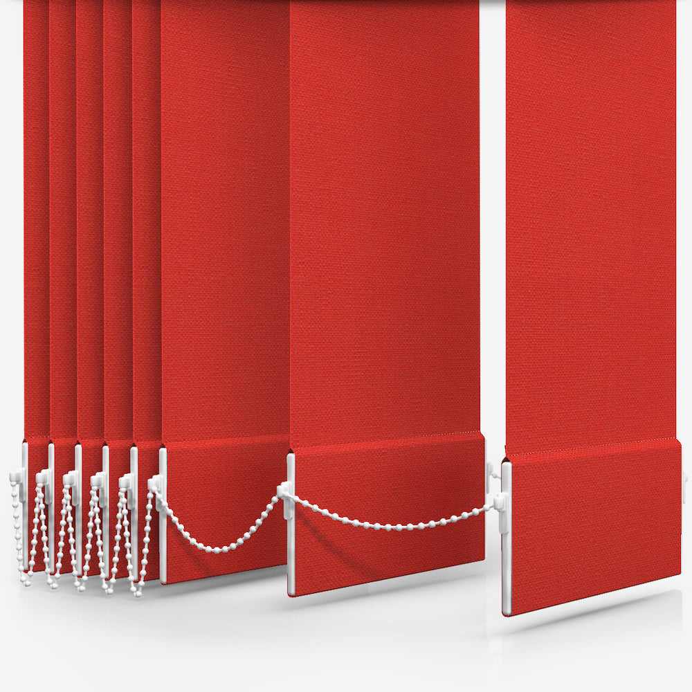 GB Iris Blackout Red Vertical Blind