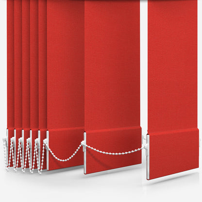 GB Iris Blackout Red Vertical Blind