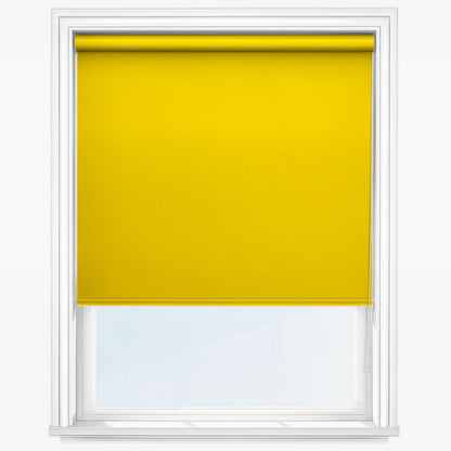 GB Iris Blackout Yellow Roller Blind