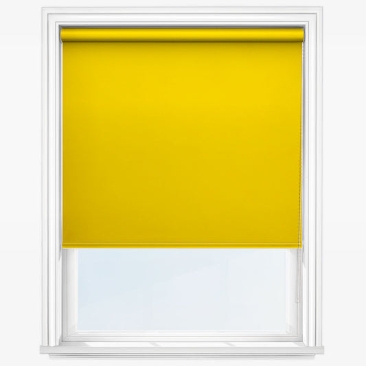 GB Iris Blackout Yellow Roller Blind