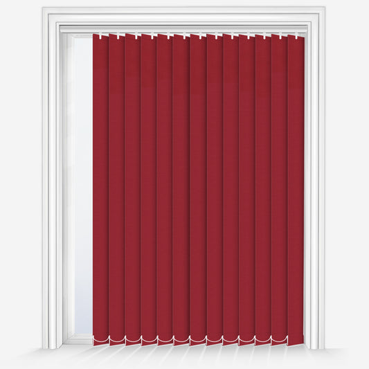 GB Elements Blackout Red Vertical Blind