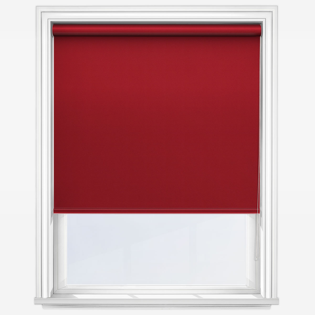 GB Elements Blackout Red Roller Blind