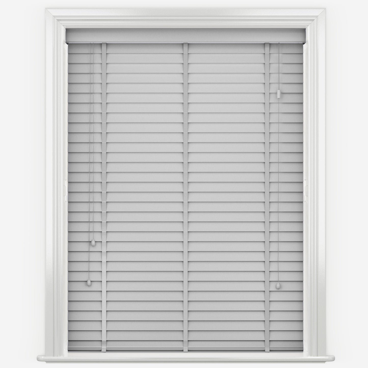 GB Wood Impressions Pigeon Grey with Tapes Faux Wooden Blind