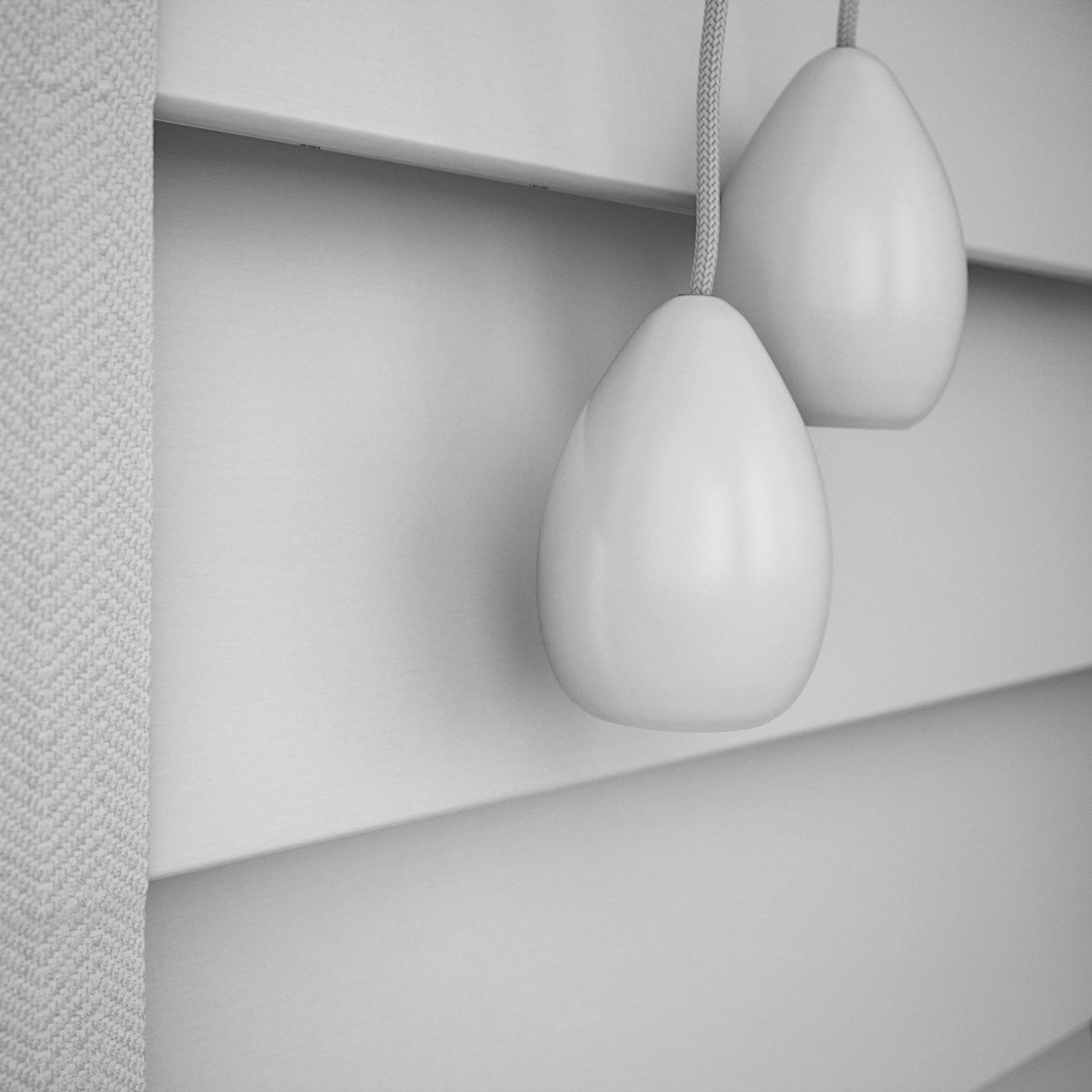 GB Wood Impressions Pigeon Grey with Tapes Faux Wooden Blind