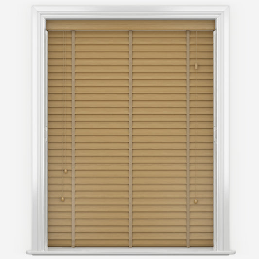 GB Wood Impressions Spiced Oak with Tapes Faux Wooden Blind