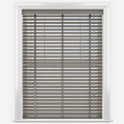 GB Wood Impressions Ash Grey with Tapes Faux Wooden Blind