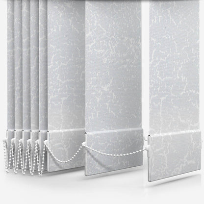 United Glitz White Vertical Blind