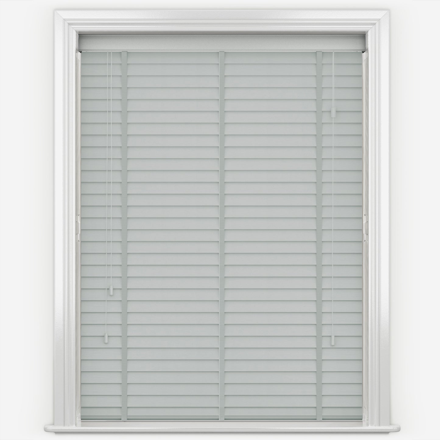 GB Wood Impressions Embossed Pigeon Grey with Tapes Faux Wooden Blind