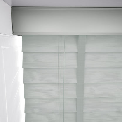 GB Wood Impressions Embossed Pigeon Grey with Tapes Faux Wooden Blind