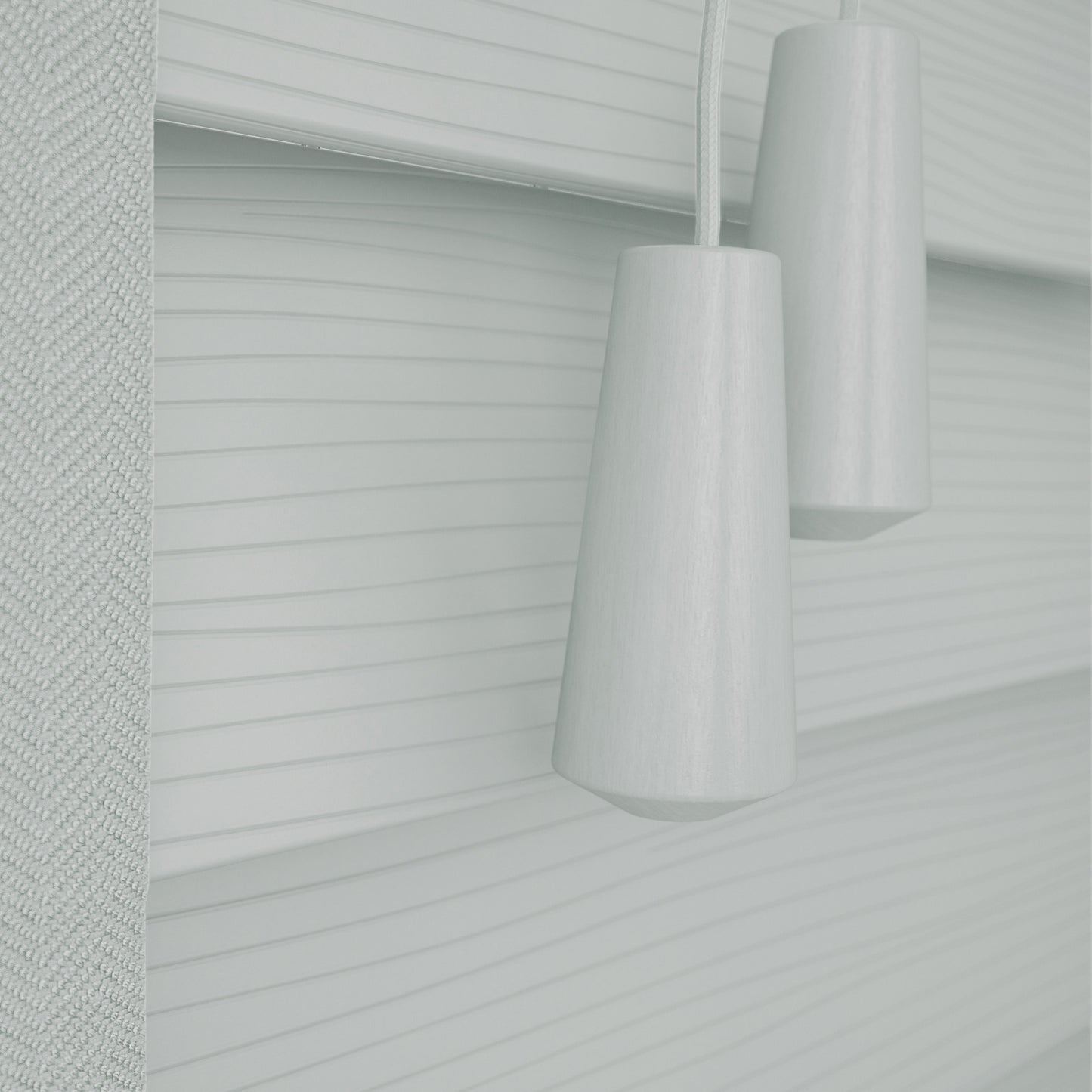 GB Wood Impressions Embossed Pigeon Grey with Tapes Faux Wooden Blind